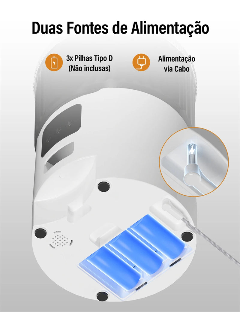 Comedouro Automático 4L para Pets - Alimentador Inteligente WiFi com Gravador de Voz e Temporizador