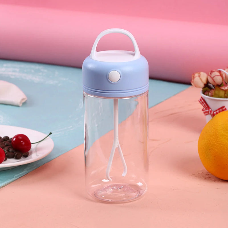 Shake Bottle à prova de vazamentos e impermeável IPX5: Copo de Mistura de 380ML com Agitador Automático, Funcionamento por Bateria e Controle por Botão – Misturador de Bebidas e Água.